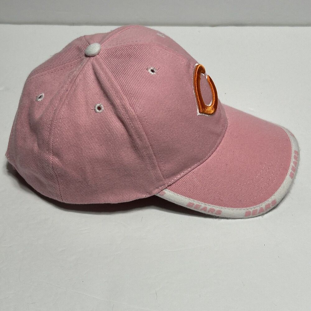 Chicago Bears Womens Pink Hat Adjustable Ball Cap Baseball Football - Picture 6 of 10